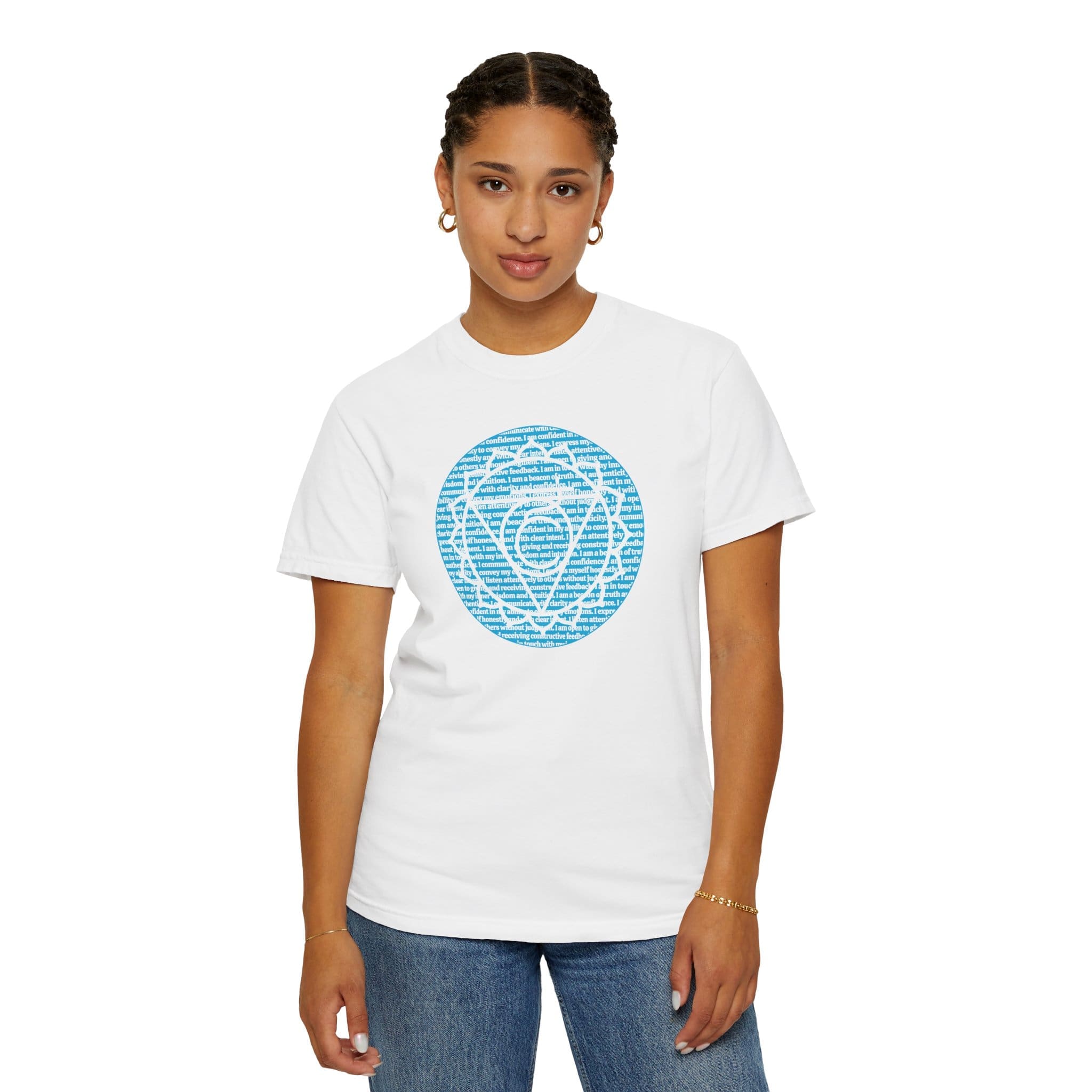 Throat Chakra Affirmations Heavyweight T-Shirt - Image 10