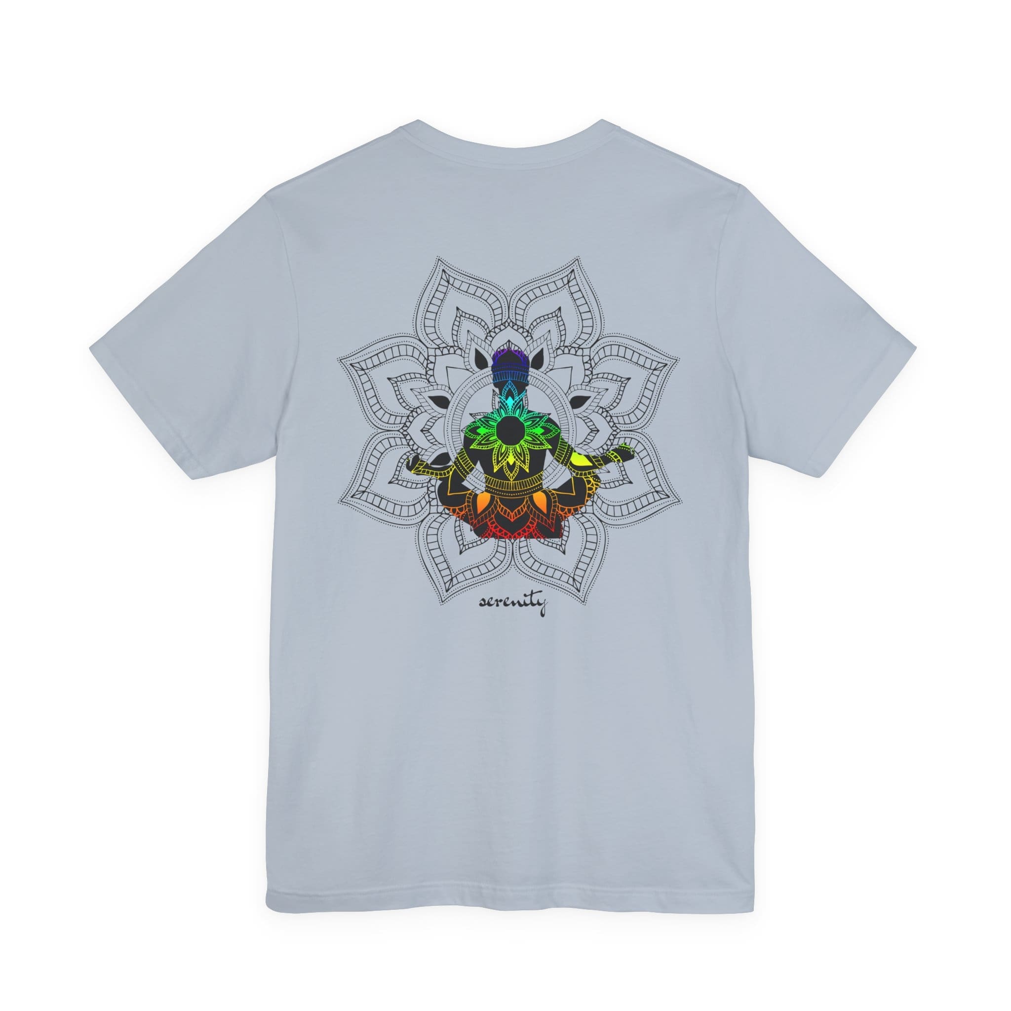 Serenity - Chakra Mandala Lightweight Shirt with Male Silhouette - Image 20