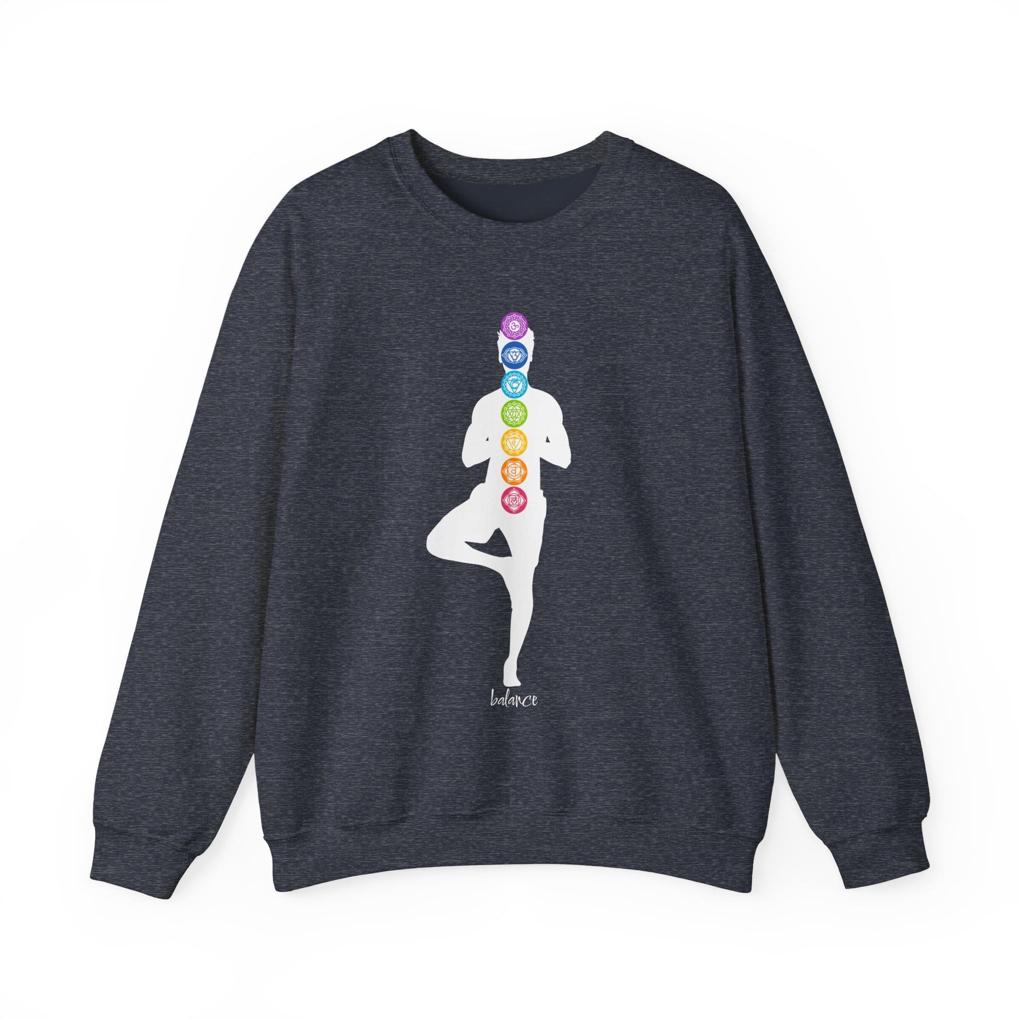 Balance - Chakra Crewneck Sweatshirt with Male Silhouette - Image 20