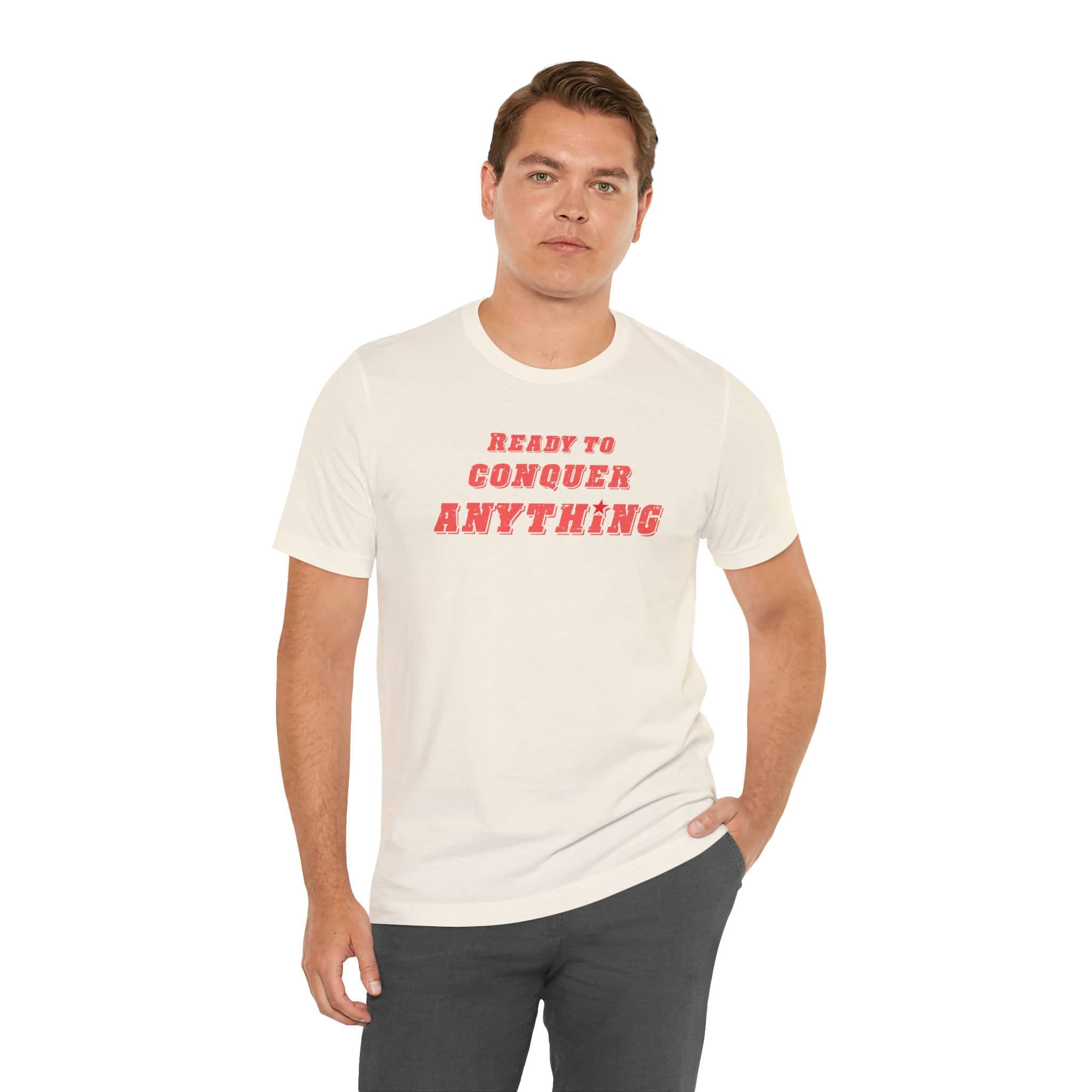 Ready to Conquer Anything Lightweight T-Shirt - Text Only - Image 10