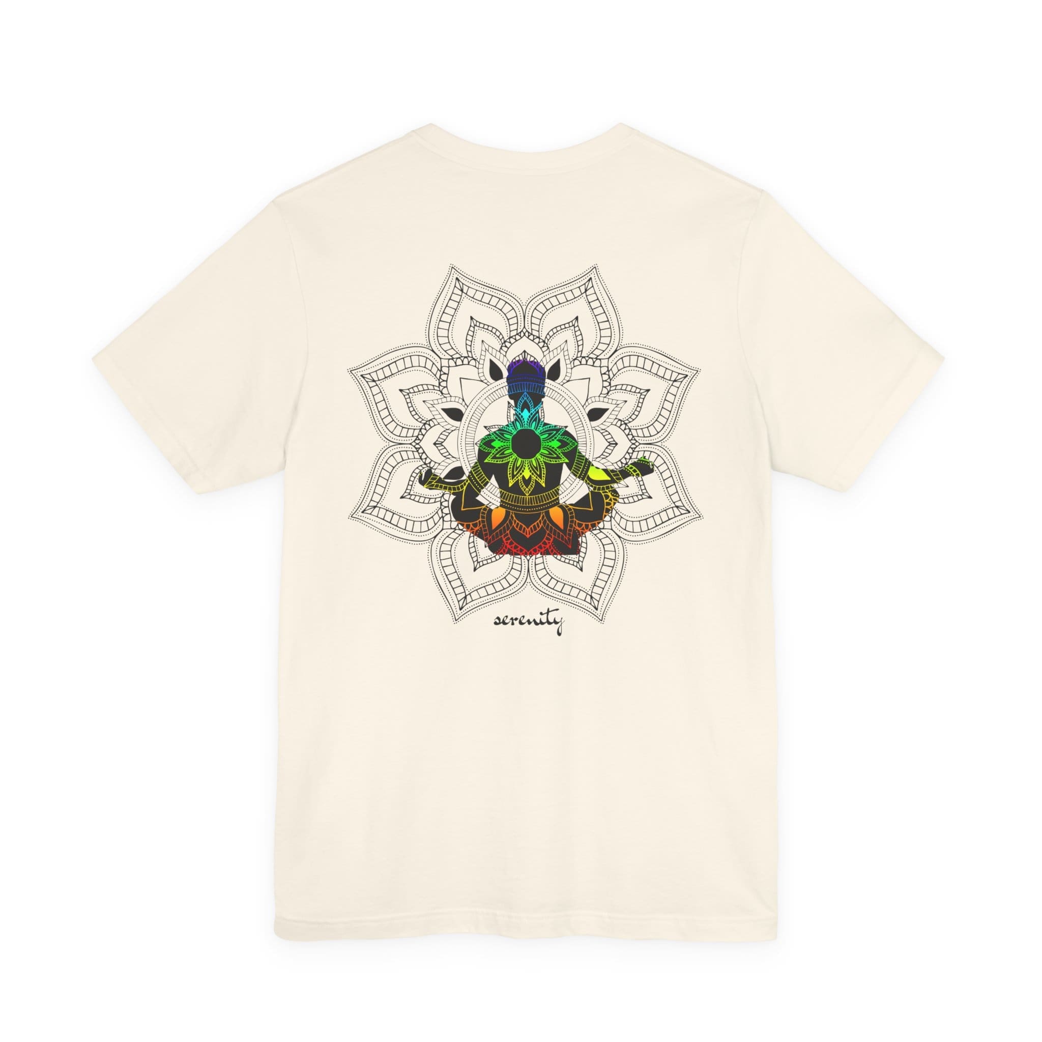 Serenity - Chakra Mandala Lightweight Shirt with Male Silhouette - Image 15