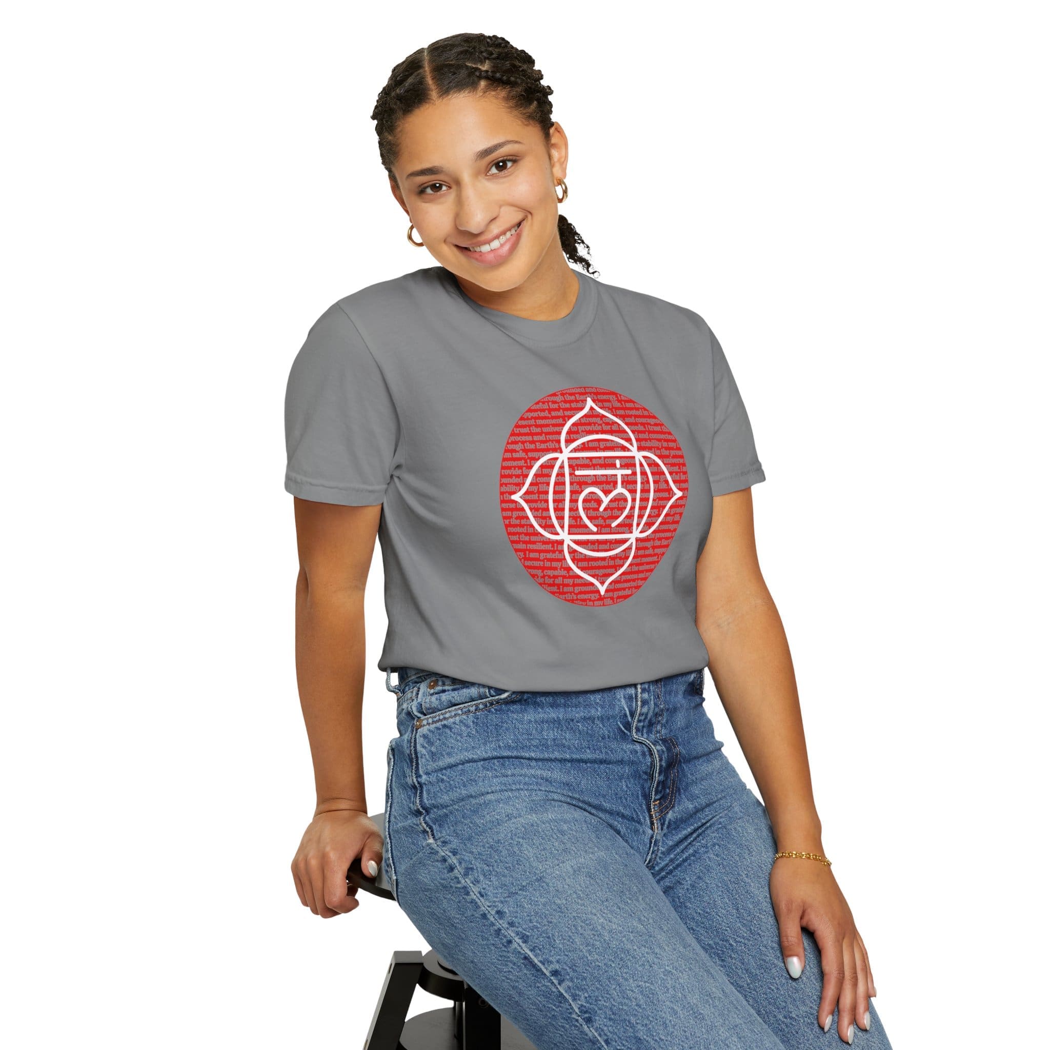 Root Chakra Affirmations Heavyweight T-Shirt - Image 14