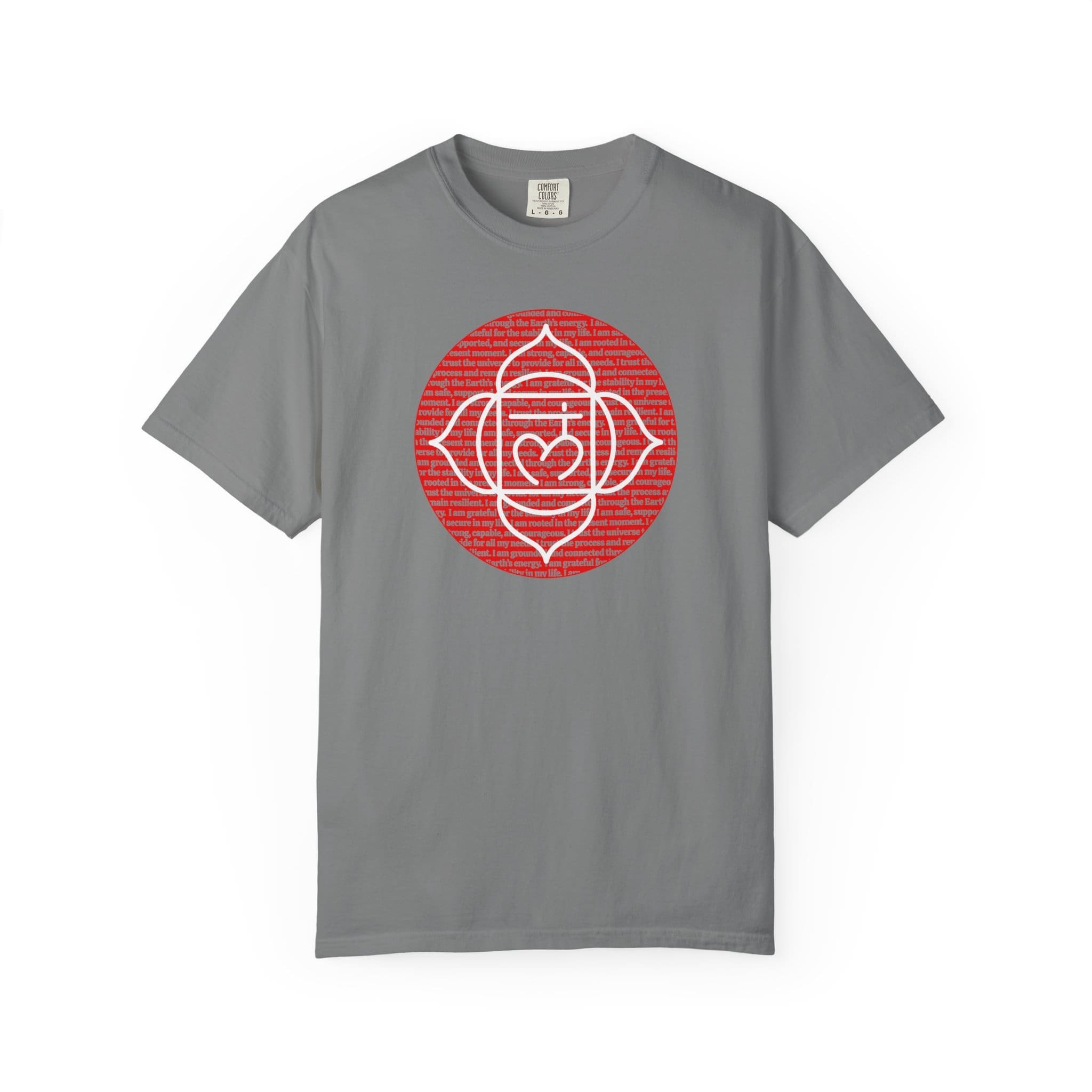 Root Chakra Affirmations Heavyweight T-Shirt - Image 11