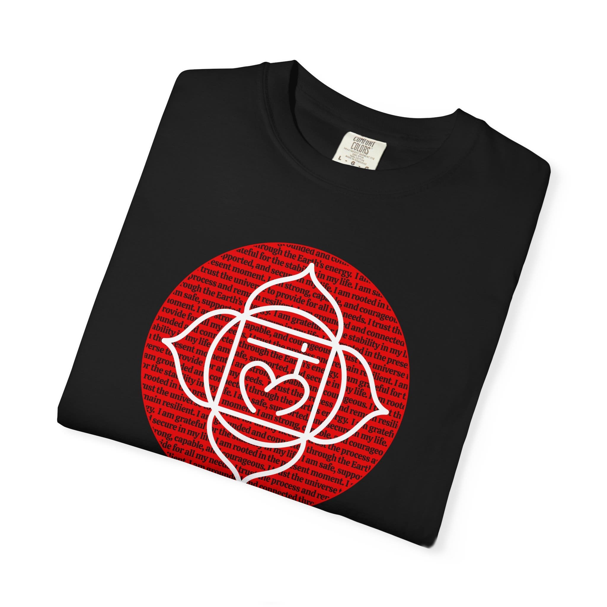 Root Chakra Affirmations Heavyweight T-Shirt - Image 20