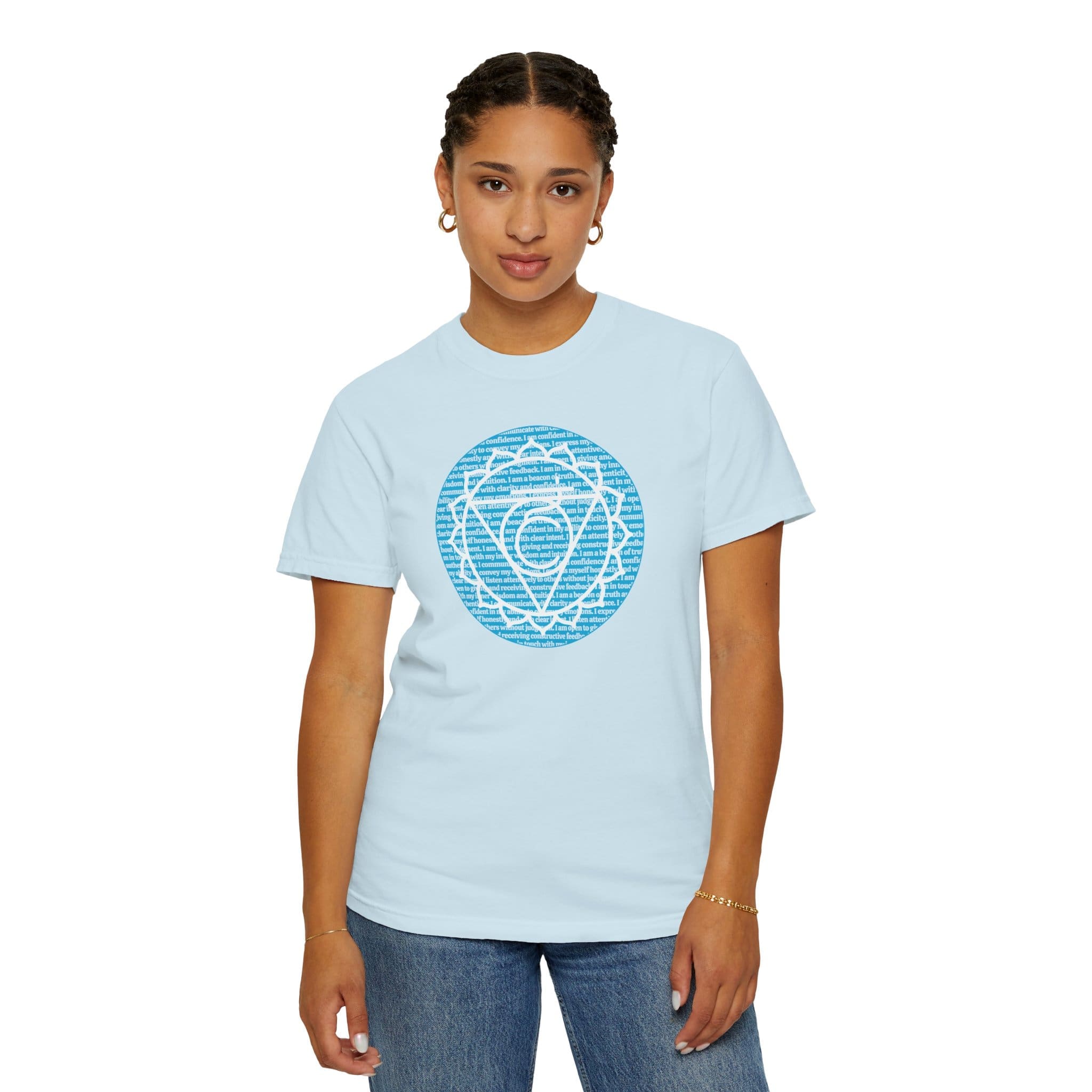 Throat Chakra Affirmations Heavyweight T-Shirt - Image 6