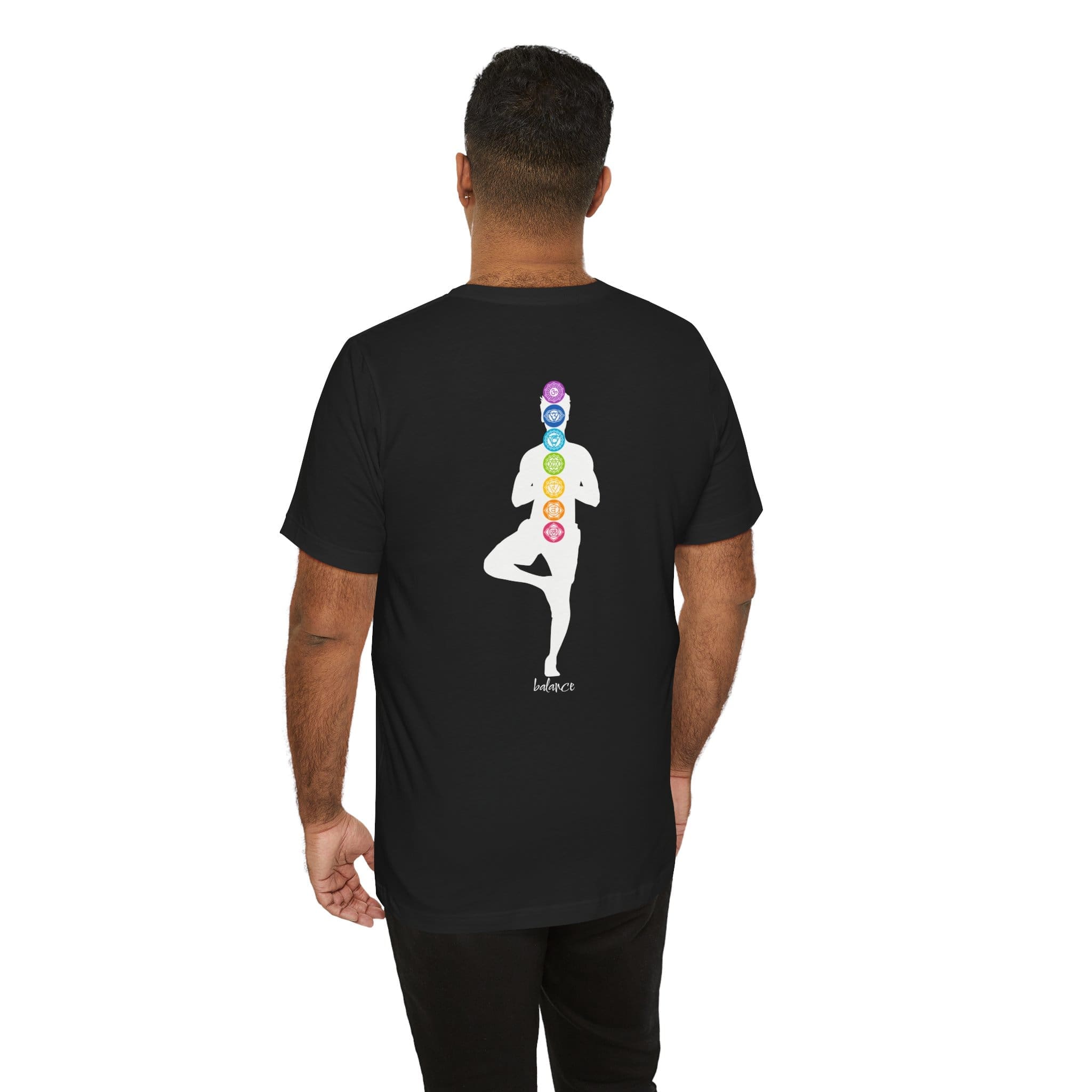 Balance - Chakra Lightweight T-Shirt with Male Silhouette - Image 11