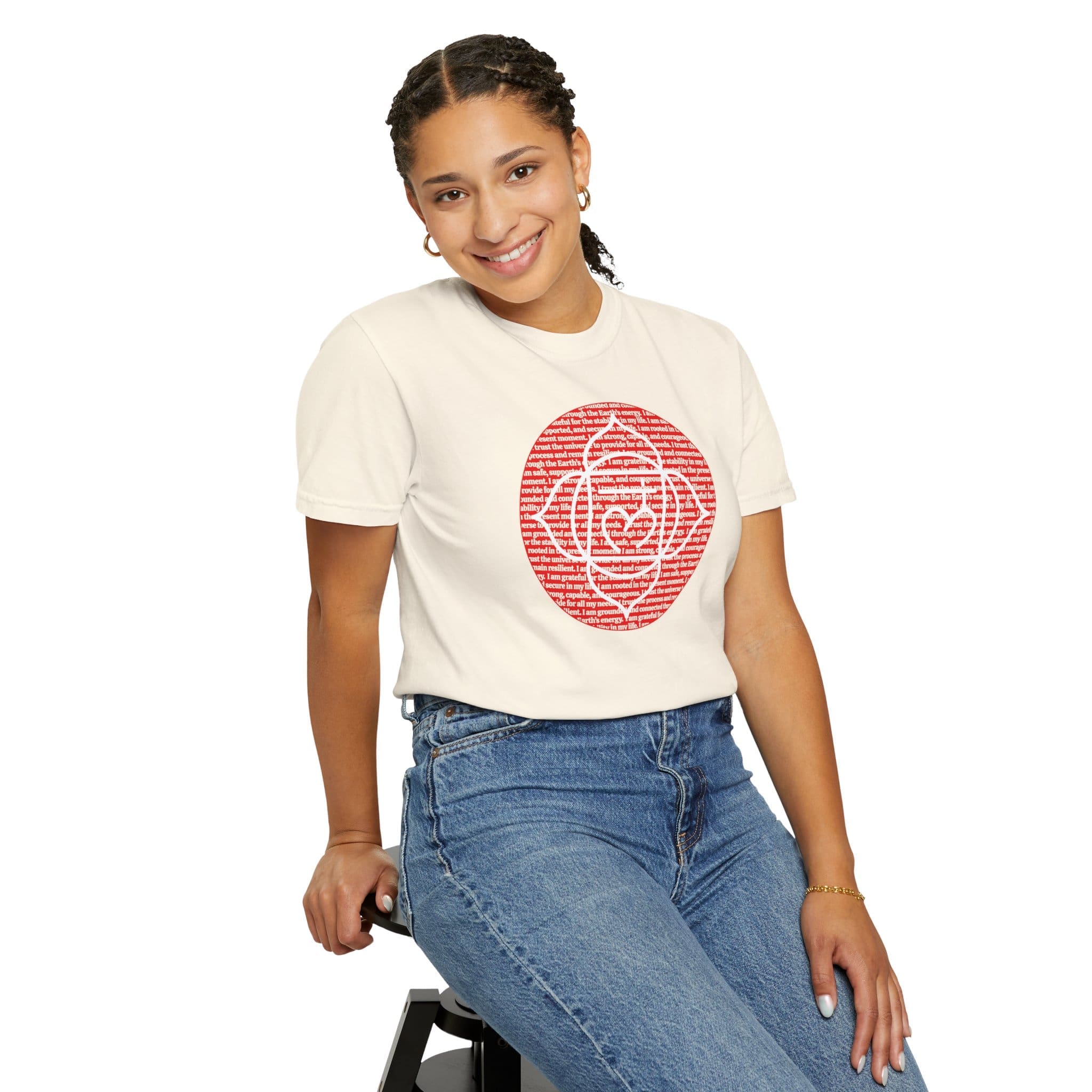 Root Chakra Affirmations Heavyweight T-Shirt - Image 10