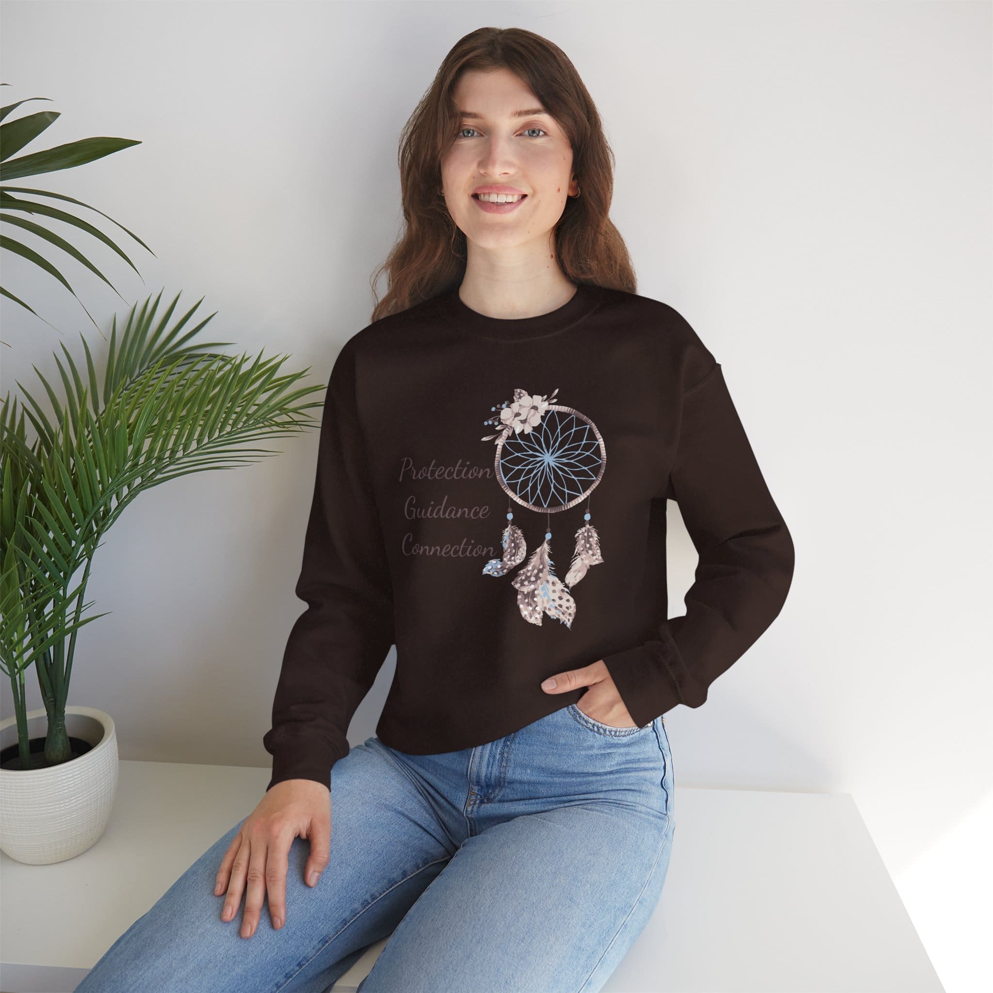 Protection, Guidance, Connection - Dreamcatcher Sweatshirt - Image 14