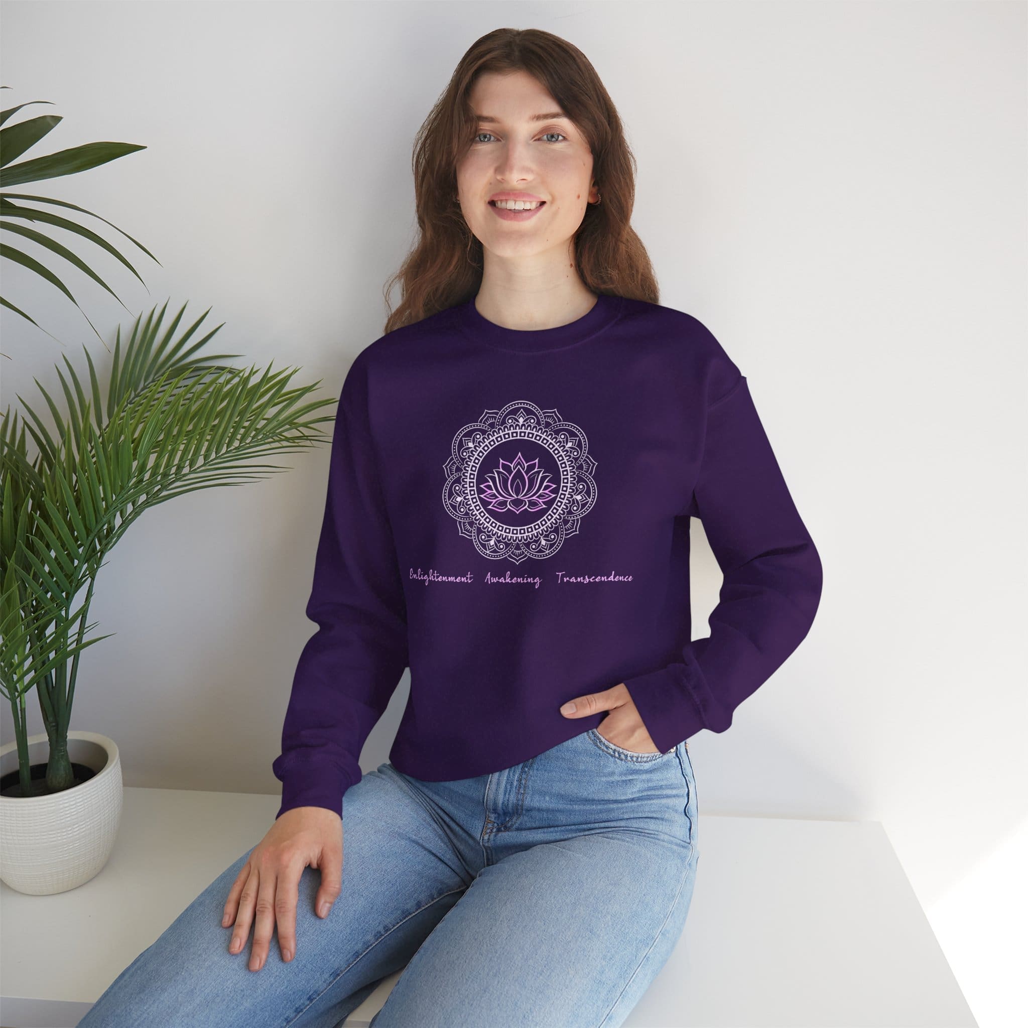Enlightenment, Awakening, Transcendence - Lotus Sweatshirt - Image 10