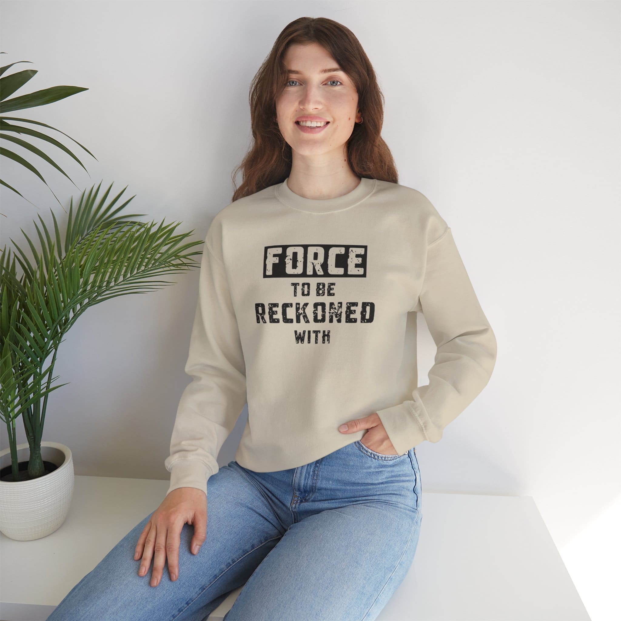Force to Be Reckoned With Crewneck Sweatshirt - Image 5