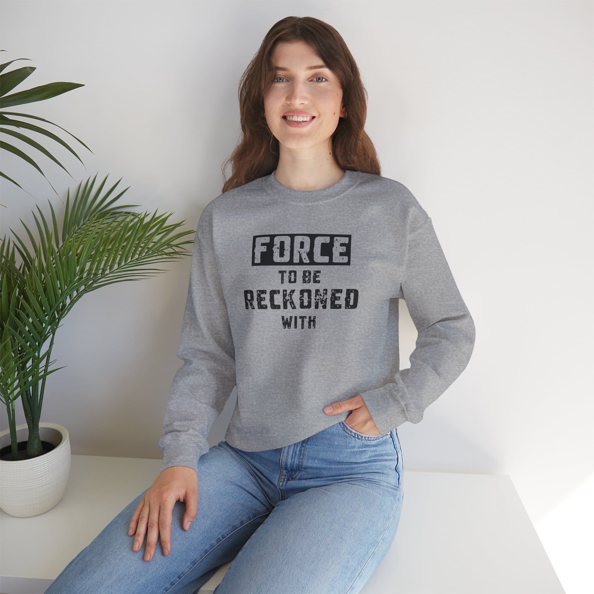Force to Be Reckoned With Crewneck Sweatshirt - Image 14