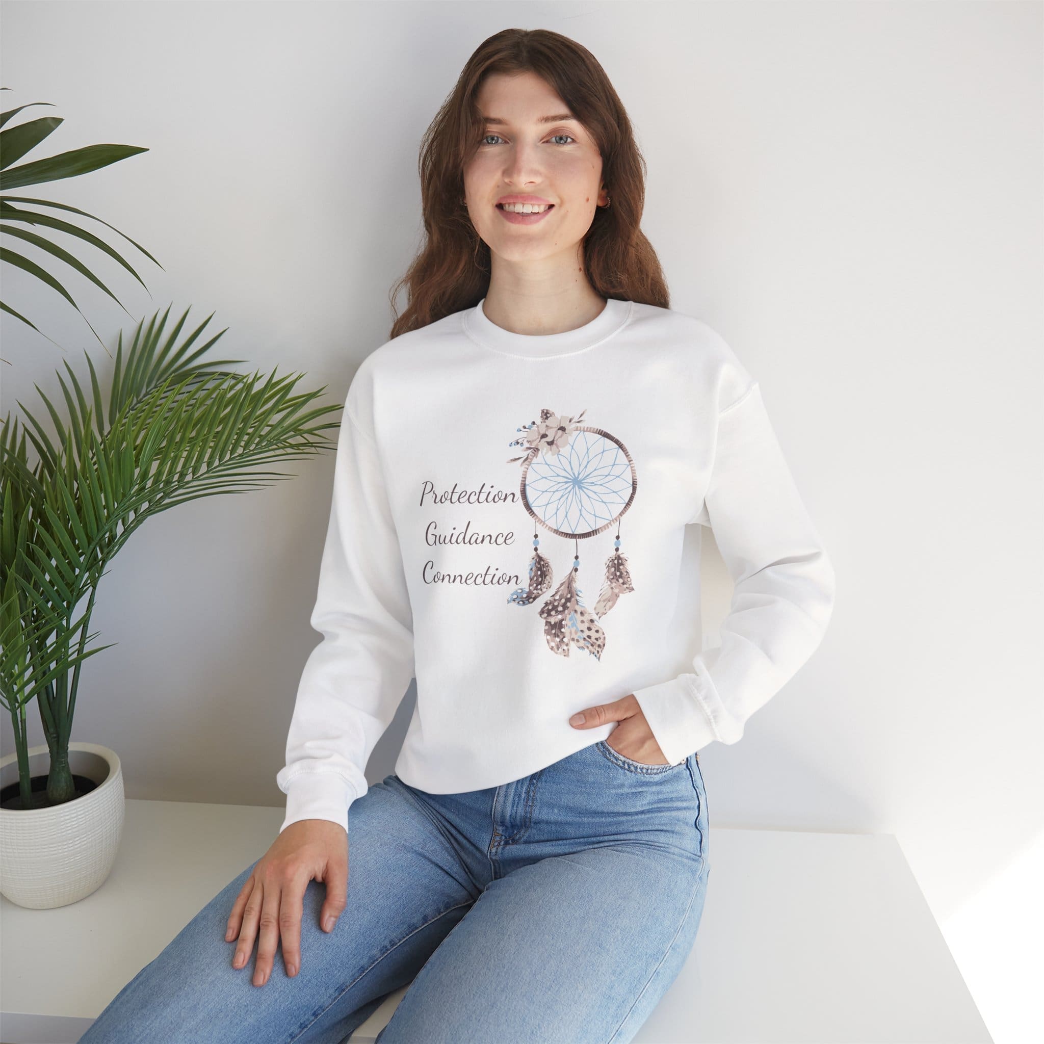 Protection, Guidance, Connection - Dreamcatcher Sweatshirt - Image 5