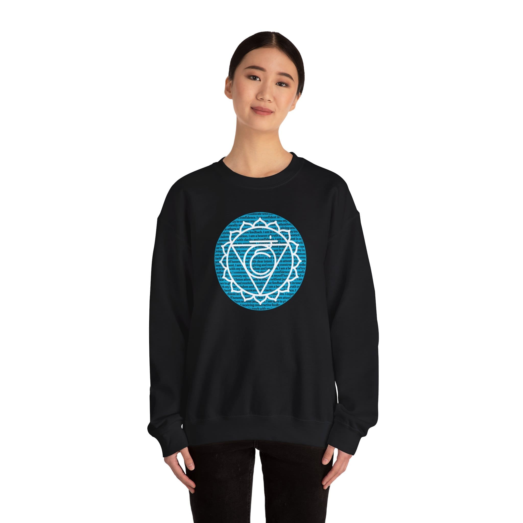 Throat Chakra Affirmations Crewneck Sweatshirt - Image 23