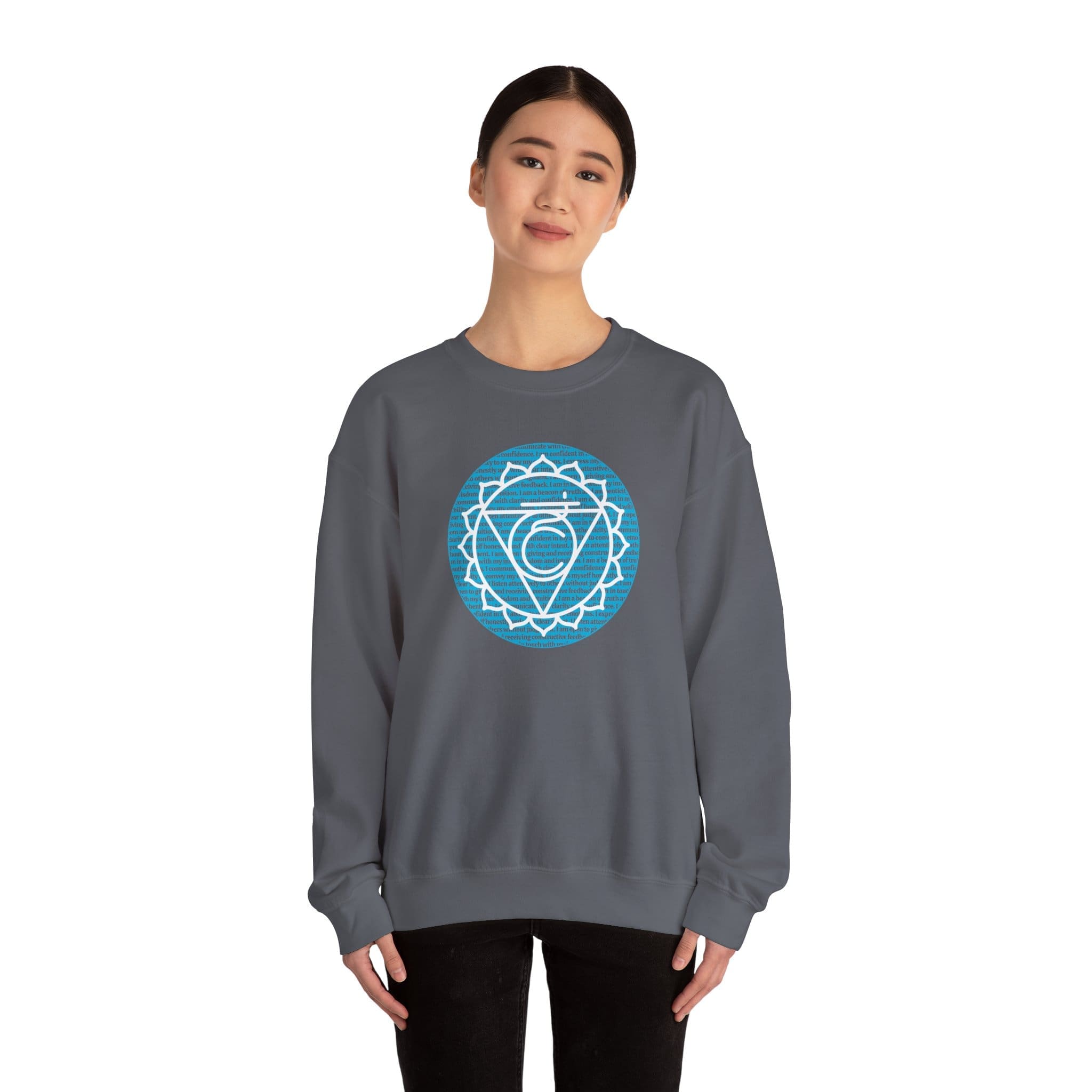 Throat Chakra Affirmations Crewneck Sweatshirt - Image 13