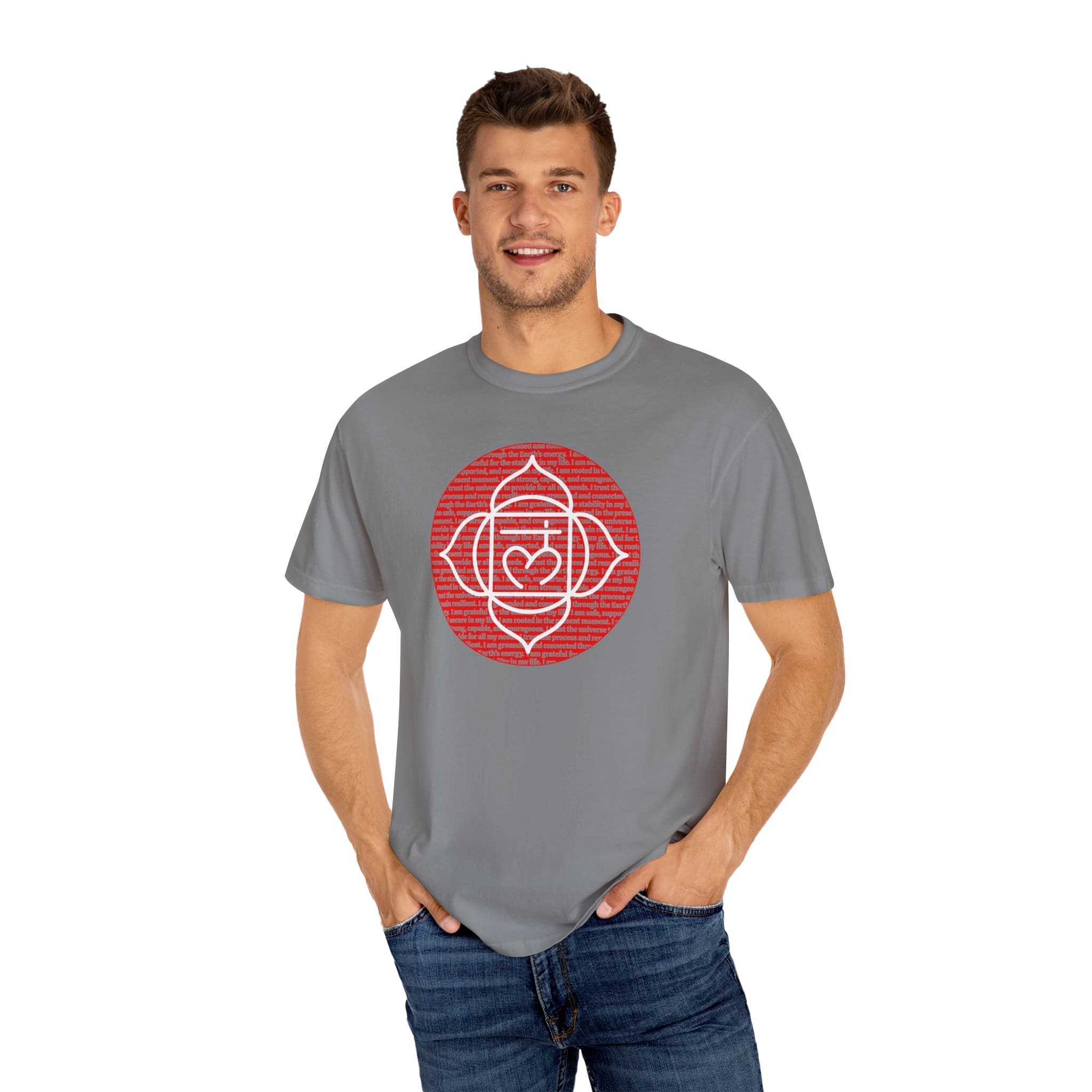 Root Chakra Affirmations Heavyweight T-Shirt - Image 13