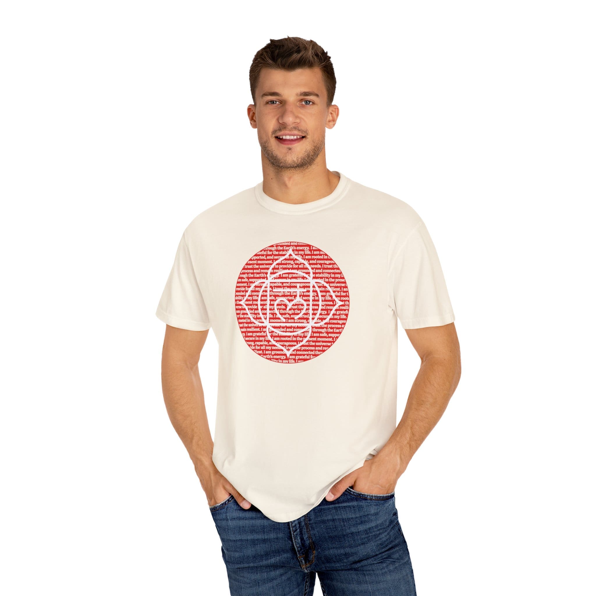 Root Chakra Affirmations Heavyweight T-Shirt - Image 9