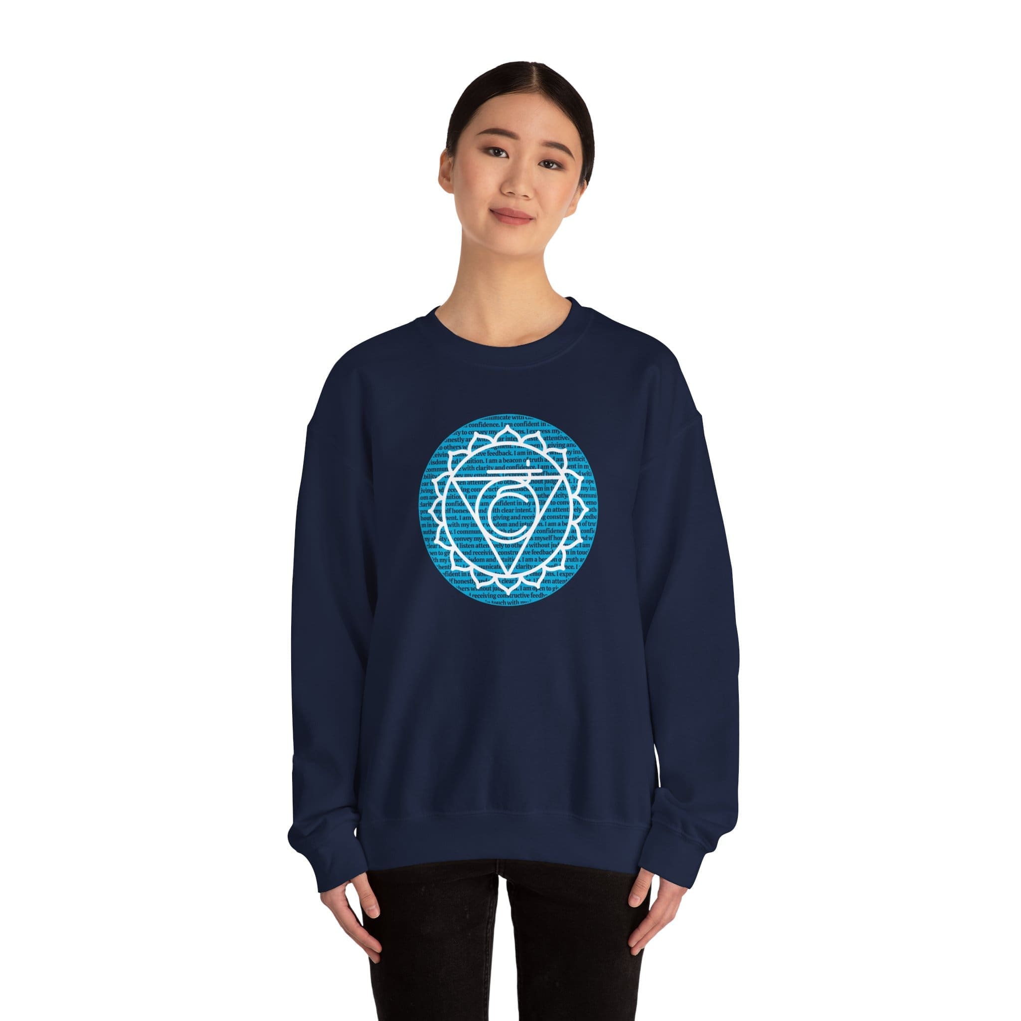 Throat Chakra Affirmations Crewneck Sweatshirt - Image 17