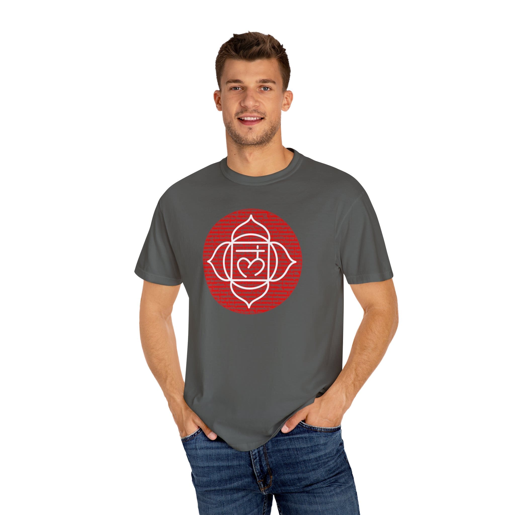 Root Chakra Affirmations Heavyweight T-Shirt - Image 17