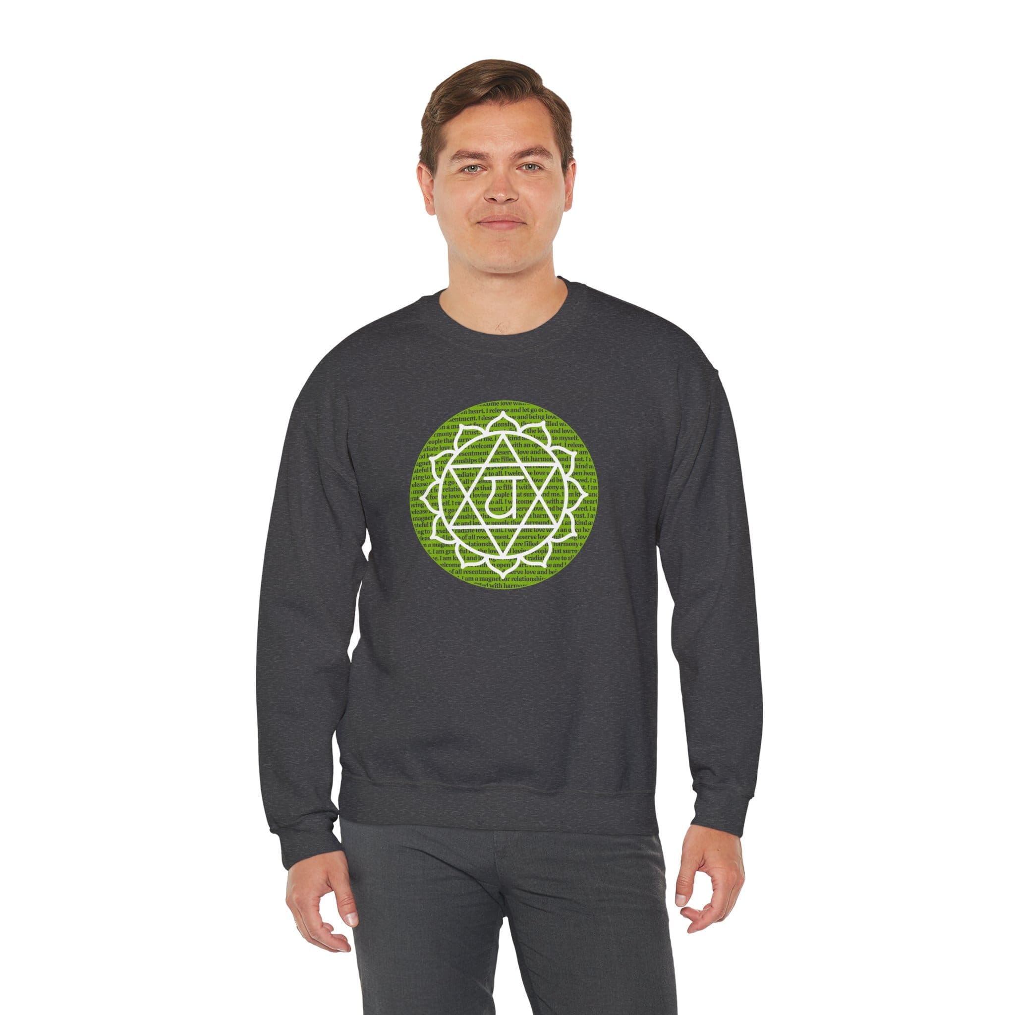 Heart Chakra Affirmations Crewneck Sweatshirt - Image 13