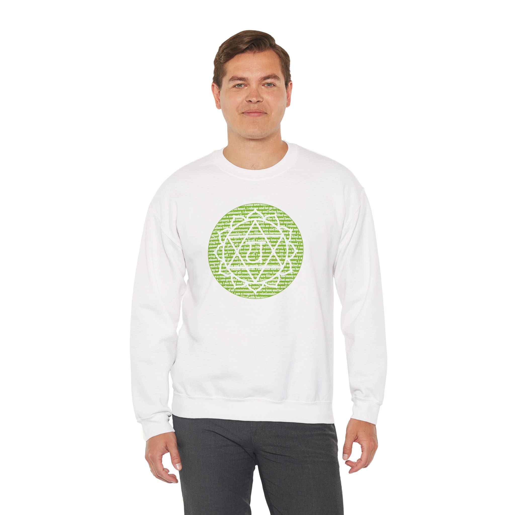 Heart Chakra Affirmations Crewneck Sweatshirt - Image 5
