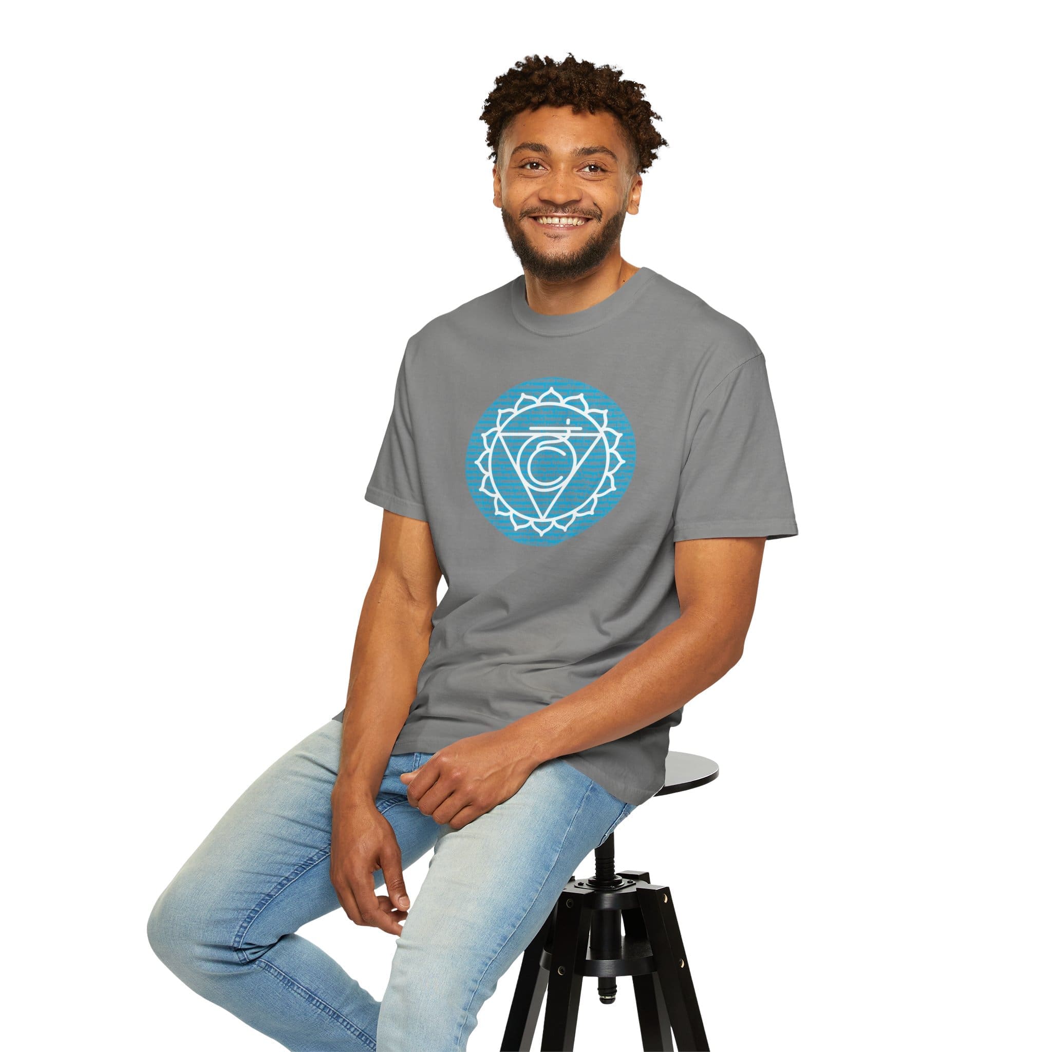 Throat Chakra Affirmations Heavyweight T-Shirt - Image 13