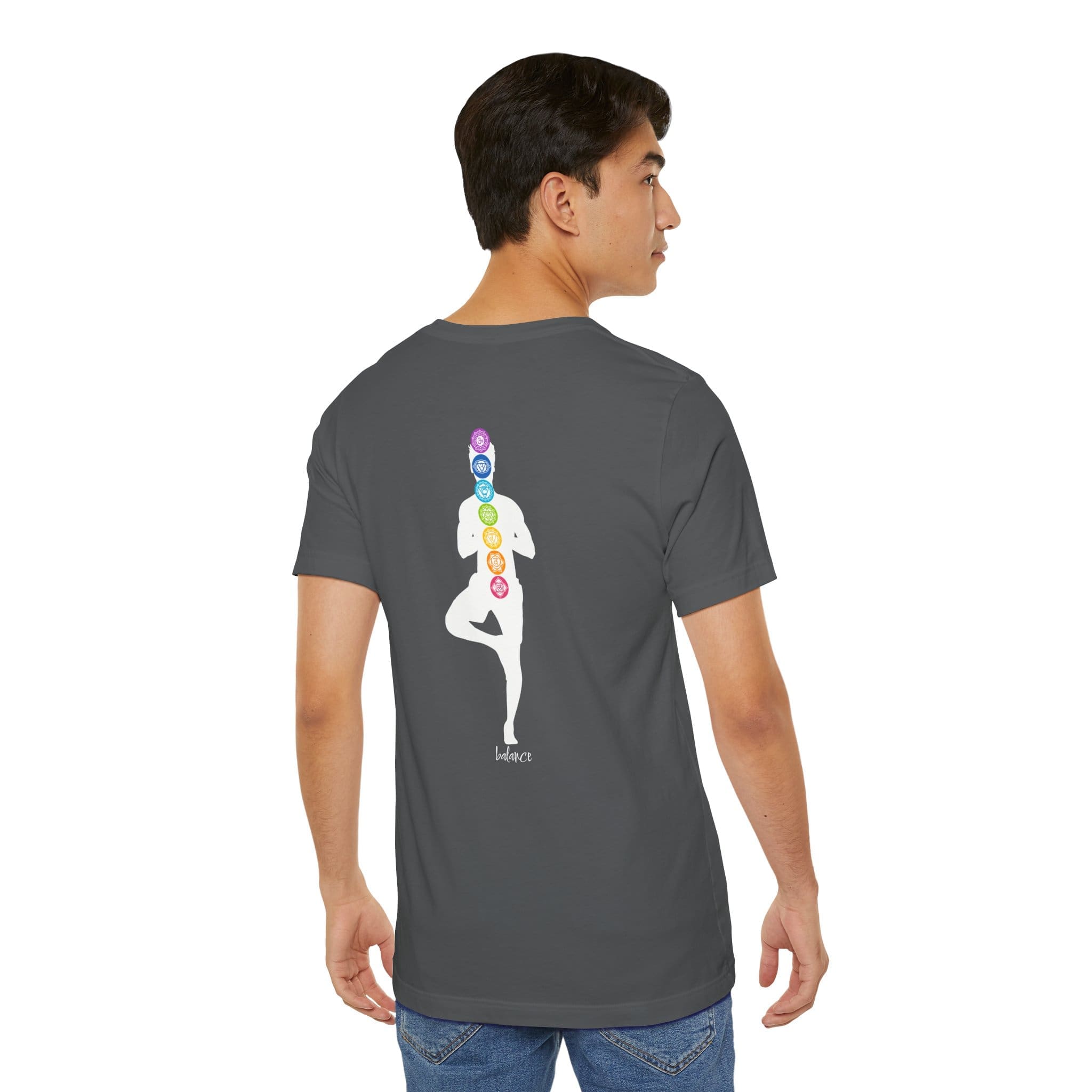 Balance - Chakra Lightweight T-Shirt with Male Silhouette - Image 22