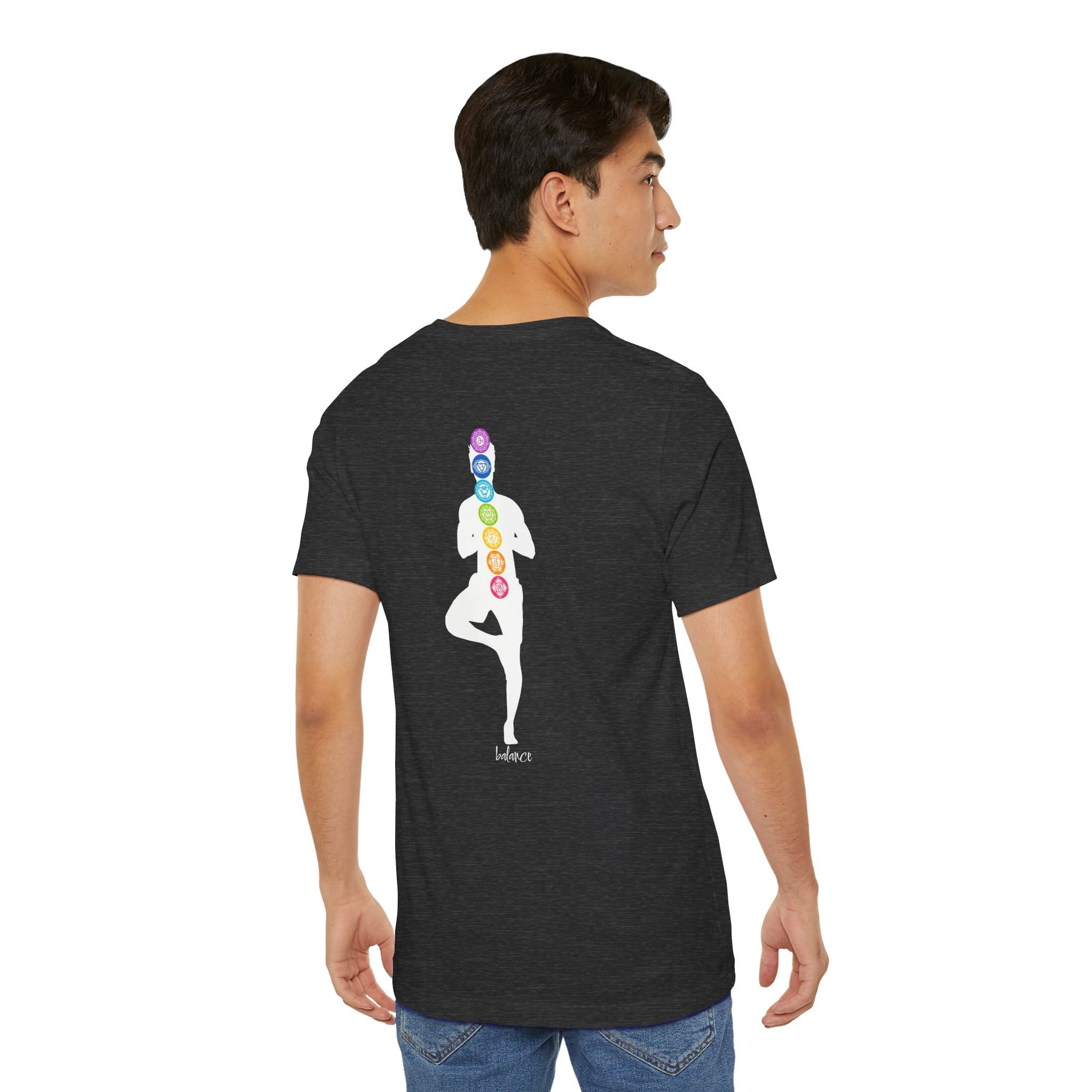 Balance - Chakra Lightweight T-Shirt with Male Silhouette - Image 18