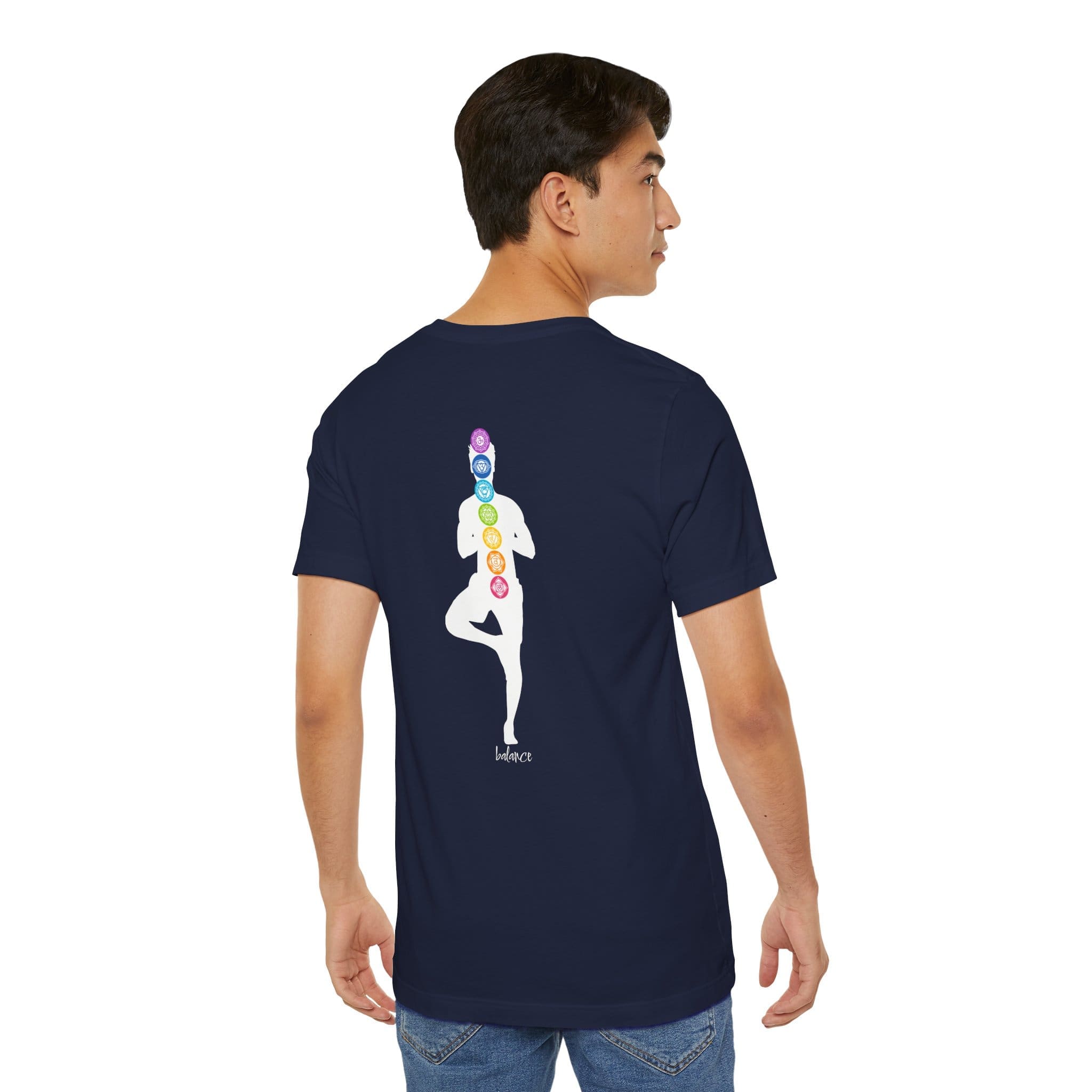 Balance - Chakra Lightweight T-Shirt with Male Silhouette - Image 6