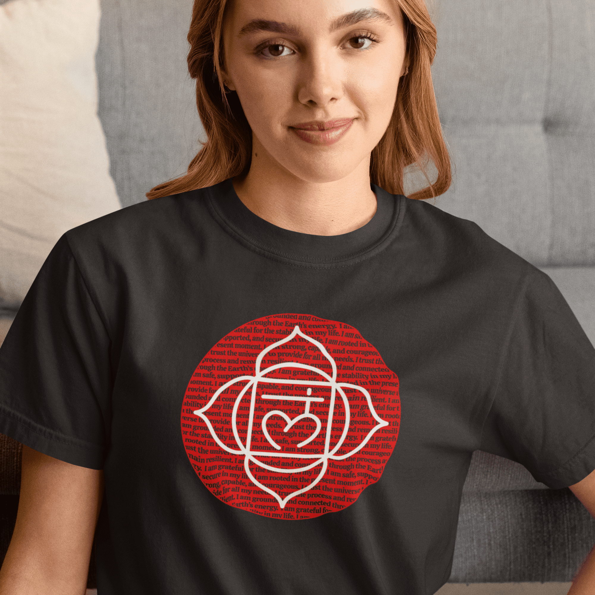 Root Chakra Affirmations Heavyweight T-Shirt
