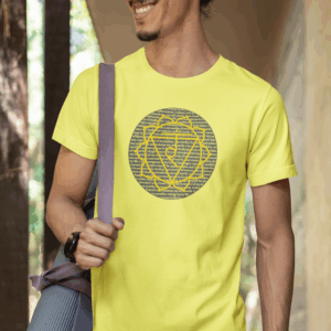 Solar Plexus Chakra Affirmations Lightweight T-Shirt, Yellow Text