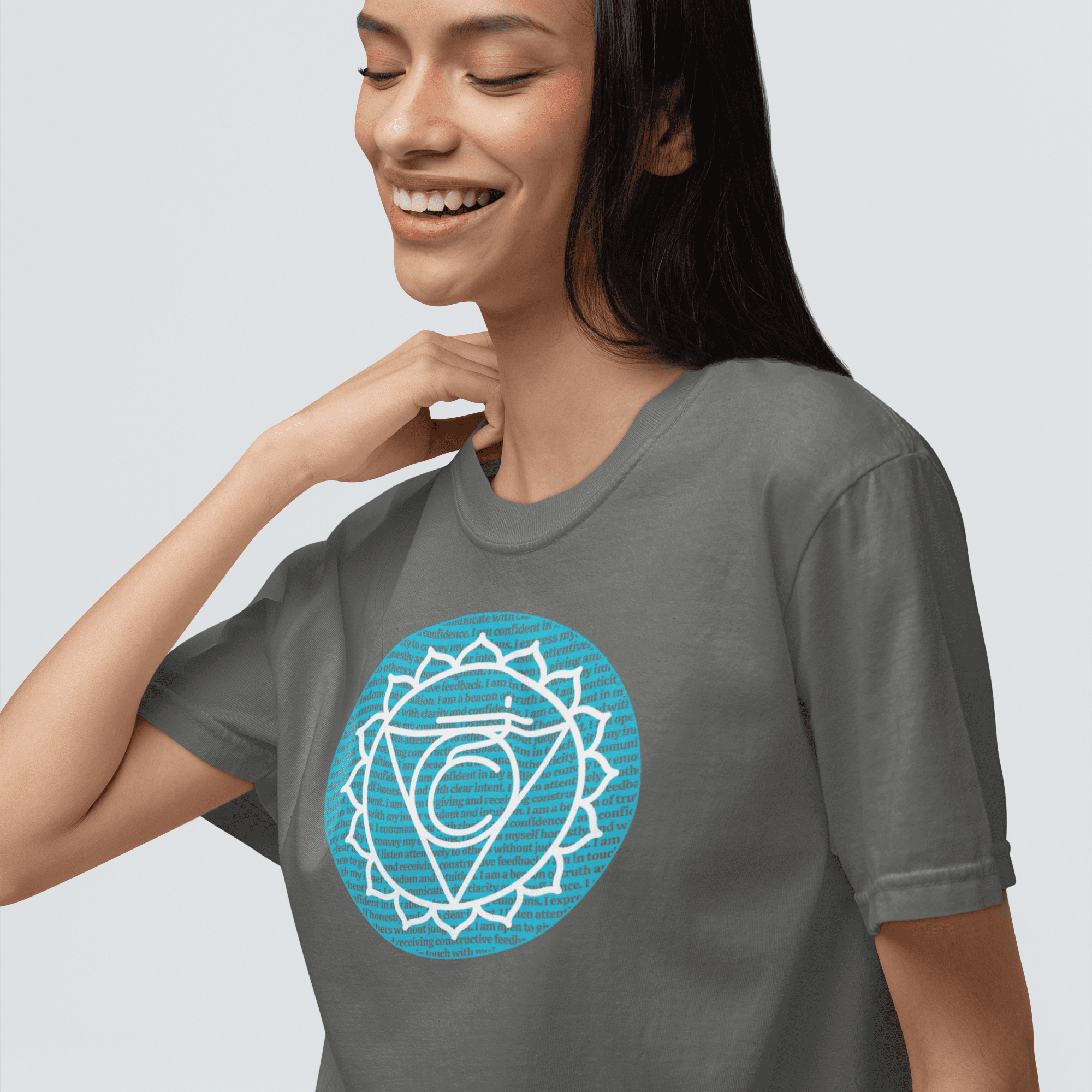 Throat Chakra Affirmations Heavyweight T-Shirt