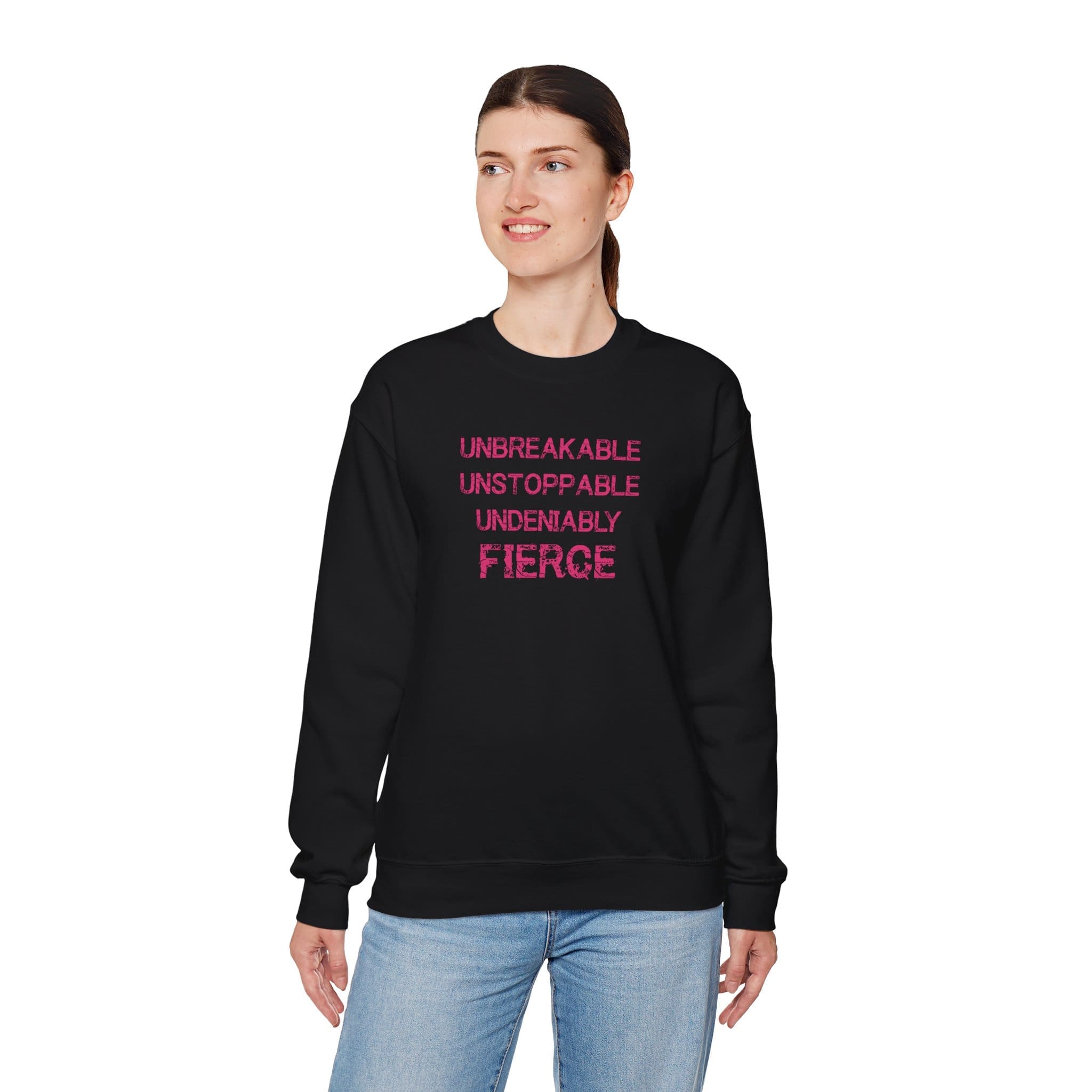 Unbreakable, Unstoppable, Undeniably Fierce Crewneck Sweatshirt - Image 15