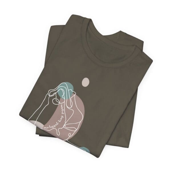 One-Legged King Pigeon Aesthetic Yoga Lightweight Tee-Light Lines - Image 4