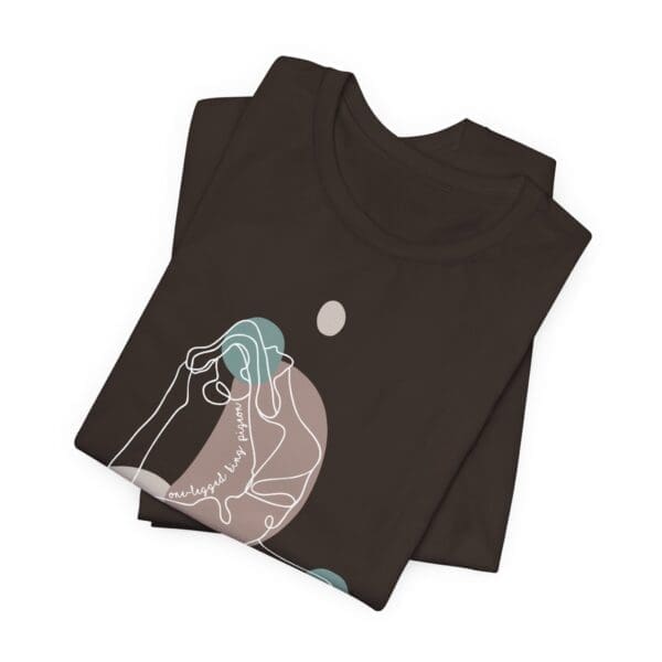 One-Legged King Pigeon Aesthetic Yoga Lightweight Tee-Light Lines - Image 8