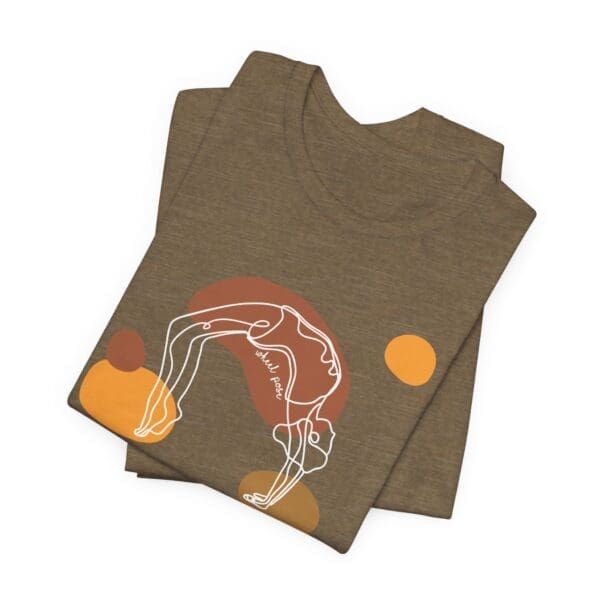 Wheel Pose Aesthetic Yoga Lightweight T-Shirt - Light Lines - Image 21