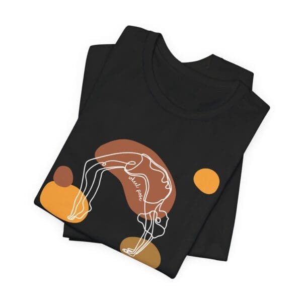 Wheel Pose Aesthetic Yoga Lightweight T-Shirt - Light Lines - Image 8