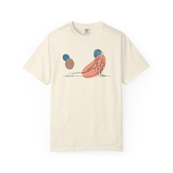 Upward Facing Dog Aesthetic Yoga Heavyweight Shirt - Dark Lines - Image 7