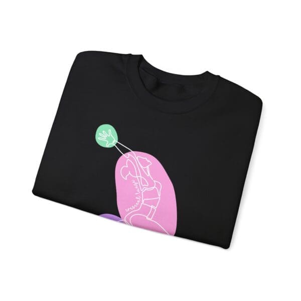 Crescent Lunge Pose Aesthetic Yoga Crewneck Sweatshirt - Image 21