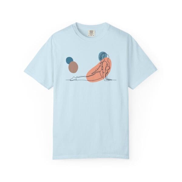 Upward Facing Dog Aesthetic Yoga Heavyweight Shirt - Dark Lines - Image 16