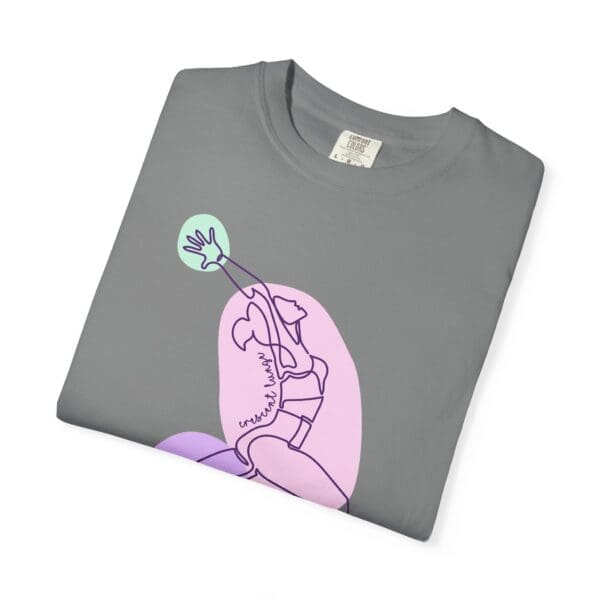 Crescent Lunge Aesthetic Yoga Heavyweight T-Shirt - Dark Lines - Image 21