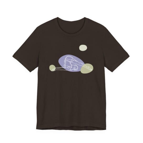 Plow Pose Aesthetic Yoga Lightweight T-Shirt - Light Lines - Image 19