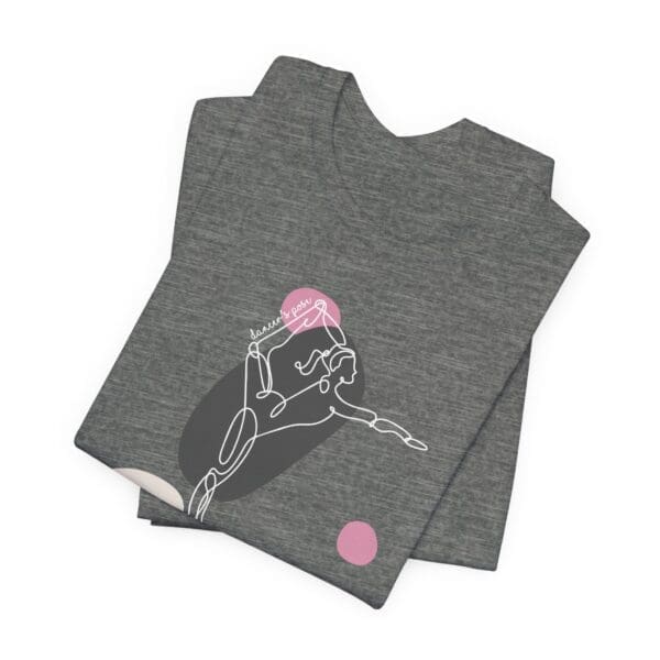 Dancer's Pose Aesthetic Yoga Lightweight T-Shirt - Light Lines - Image 17