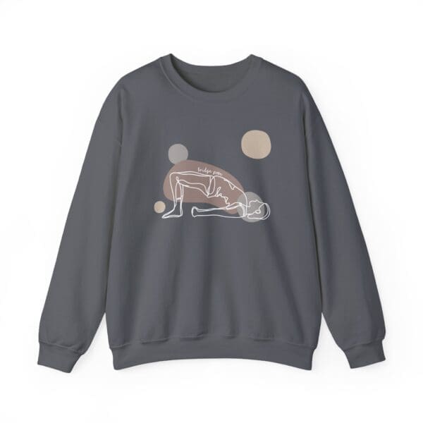 Bridge Pose Aesthetic Yoga Crewneck Sweatshirt - Image 19