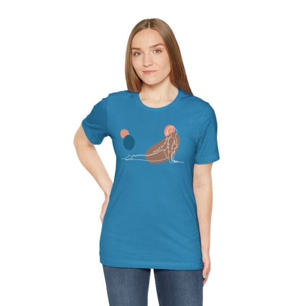 Upward Facing Dog Aesthetic Yoga Lightweight Shirt - Light Lines - Image 23