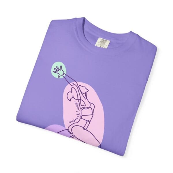 Crescent Lunge Aesthetic Yoga Heavyweight T-Shirt - Dark Lines - Image 16