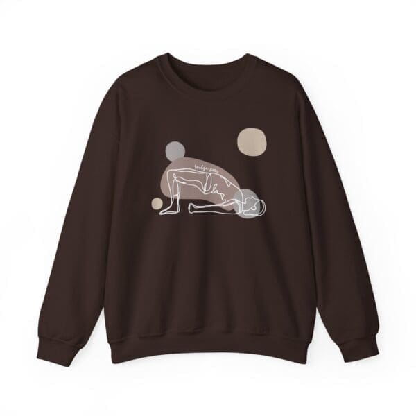 Bridge Pose Aesthetic Yoga Crewneck Sweatshirt - Image 7