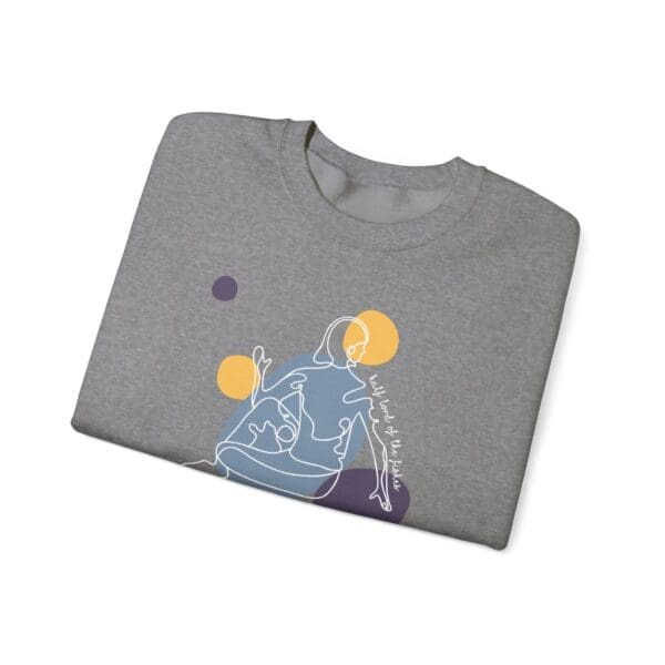 Half Lord of the Fishes Pose Aesthetic Yoga Crewneck Sweatshirt - Image 4