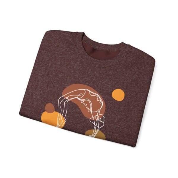 Wheel Pose Aesthetic Yoga Crewneck Sweatshirt - Image 12