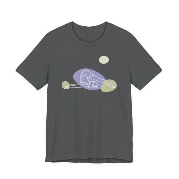 Plow Pose Aesthetic Yoga Lightweight T-Shirt - Light Lines - Image 11