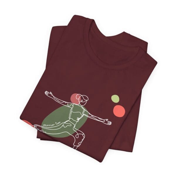Warrior Two Pose Aesthetic Yoga Lightweight T-Shirt - Light Lines - Image 21